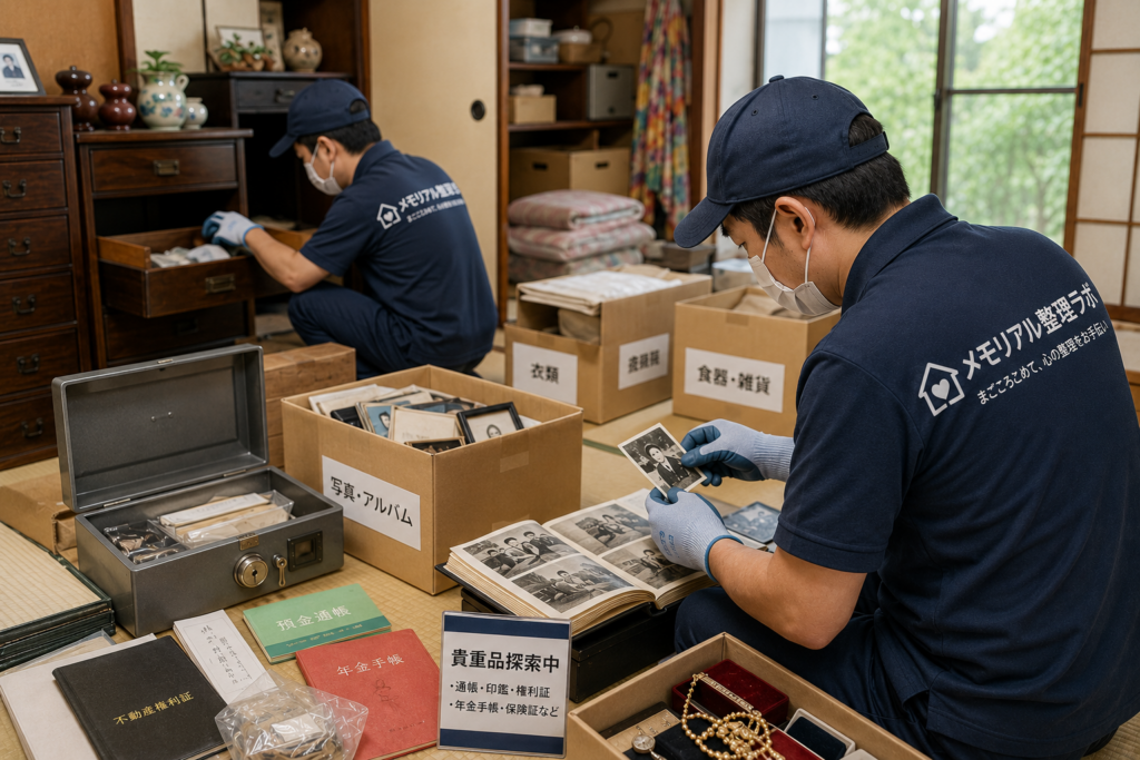 茂原市の実家整理で遺品を仕分けする作業事例イメージ
