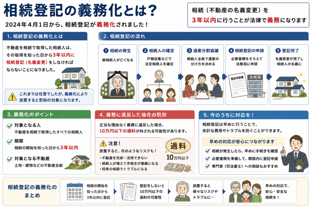 相続登記義務化の概要と期限