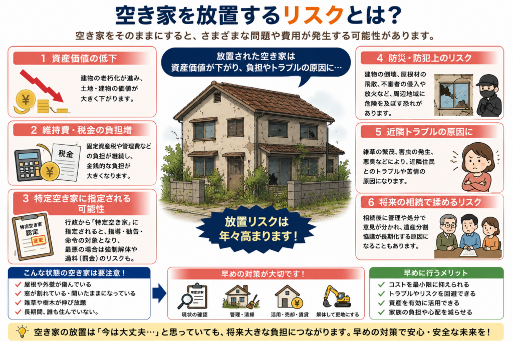 空き家を長期間放置するリスク