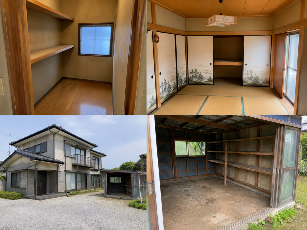 茂原市の空き家売却前準備　遺品整理完了後の室内